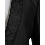 Dolce & Gabbana Black MARTINI Single Breasted Coat Blazer JKT4023-48