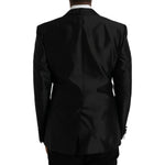 Dolce & Gabbana Black MARTINI Single Breasted Coat Blazer JKT4023-48