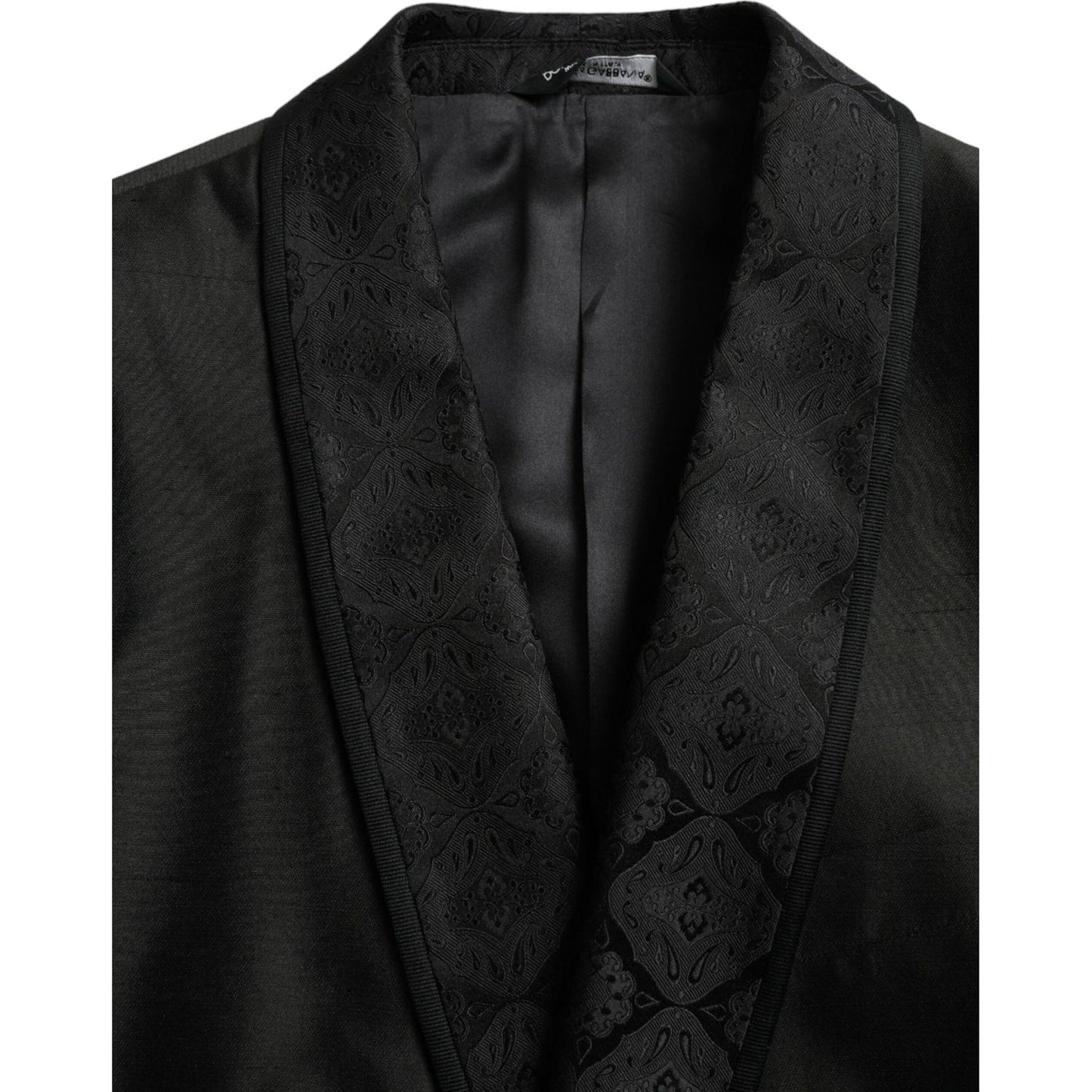 Dolce & Gabbana Black MARTINI Single Breasted Coat Blazer JKT4023-48