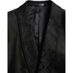 Dolce & Gabbana Black MARTINI Single Breasted Coat Blazer JKT4023-48
