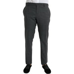 Dolce & Gabbana Gray Plaid Wool MARTINI Formal 2 Piece Suit KOS2222-54
