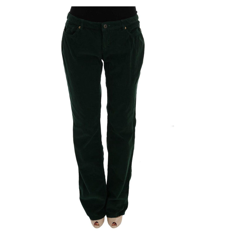 Dolce & Gabbana Green Cotton Corduroys Jeans SIG50012-3