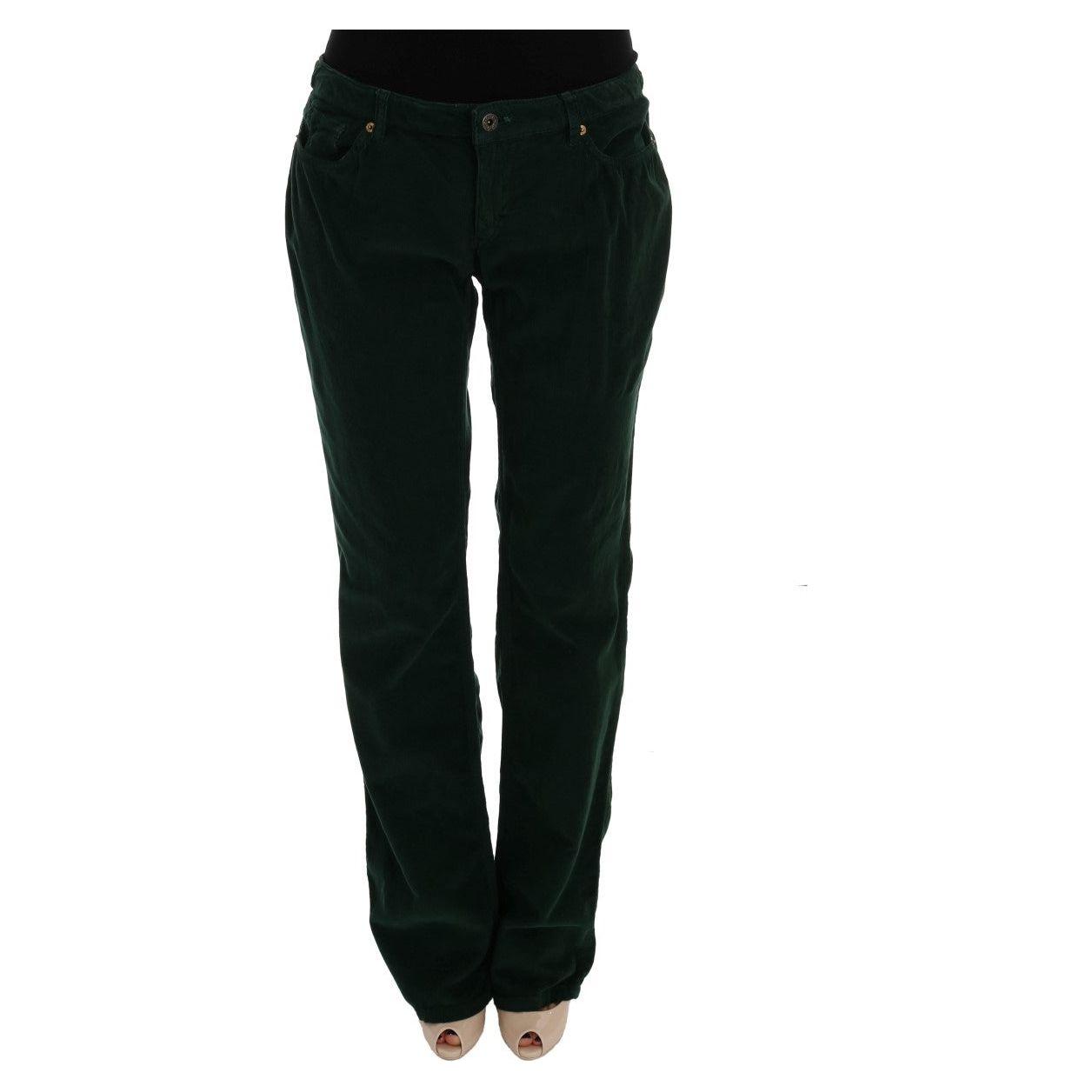 Dolce & Gabbana Green Cotton Corduroys Jeans SIG50012-3