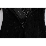 Dolce & Gabbana Black Floral Lace Chamomile Sicily Dress SIG60665-1