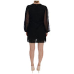Dolce & Gabbana Black Lace Red Heart Shift Dress DR999-1