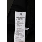 Dolce & Gabbana Black Lace Red Heart Shift Dress DR999-1