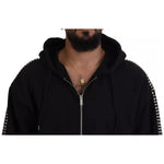 Dsquared² Black Embellished Full Zip Hooded Sweater TSH84019-48