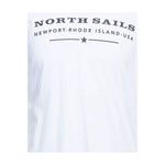 North Sails Elegant White Cotton Tee with Chest Print NO-12781-L