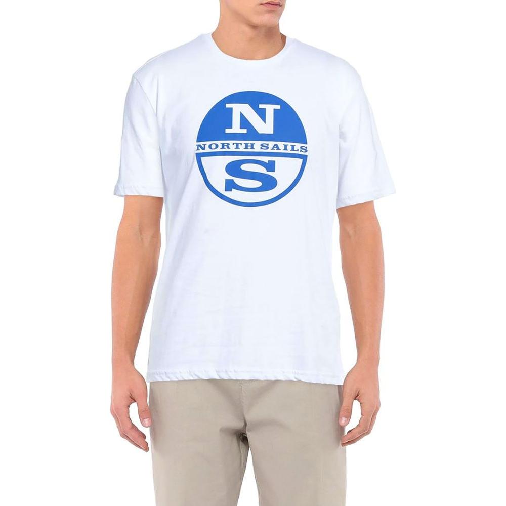 North Sails Crisp White Logo Cotton T-Shirt NO-12780-L