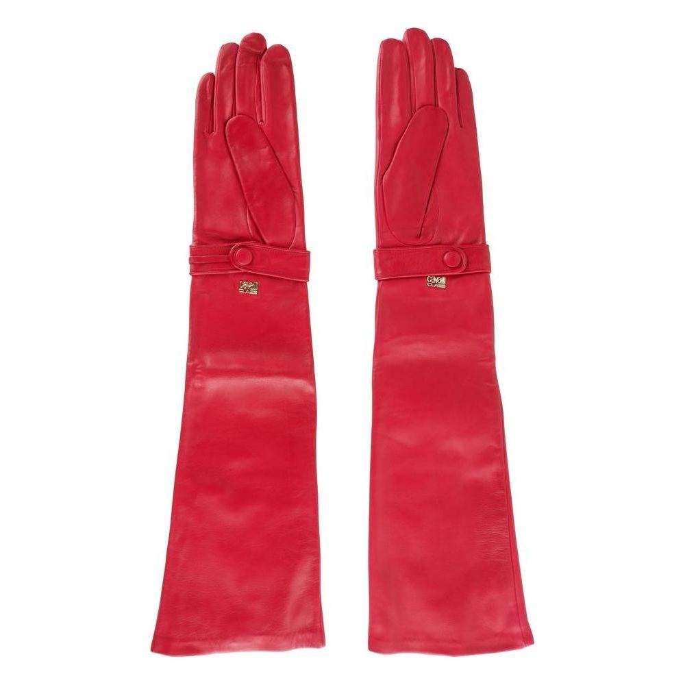 Cavalli Class Red Lambskin Women Glove CA-5120-7|S