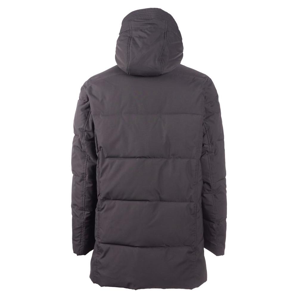 Emilio Romanelli Black Polyester Men's Jacket EM-5080-IT46 | S