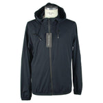 Emilio Romanelli Sleek Hooded Full Zip Jacket in Black EM-986-S