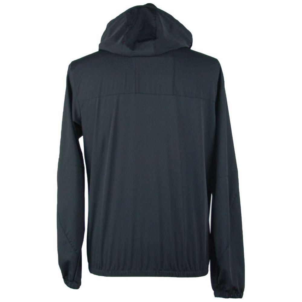 Emilio Romanelli Sleek Hooded Full Zip Jacket in Black EM-986-S
