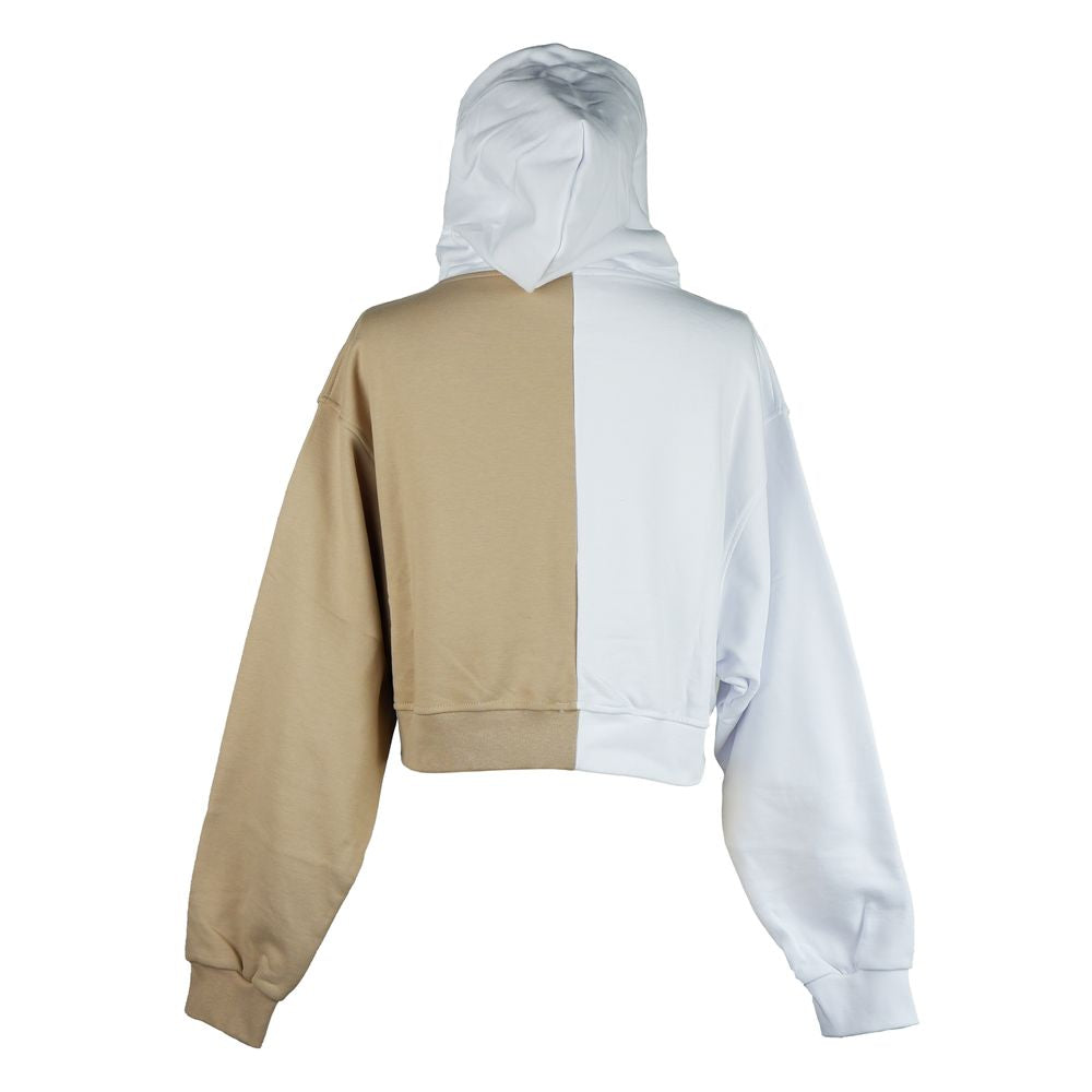 Comme Des Fuckdown Chic Two-Tone Graphic Hooded Sweatshirt CO-8652-S