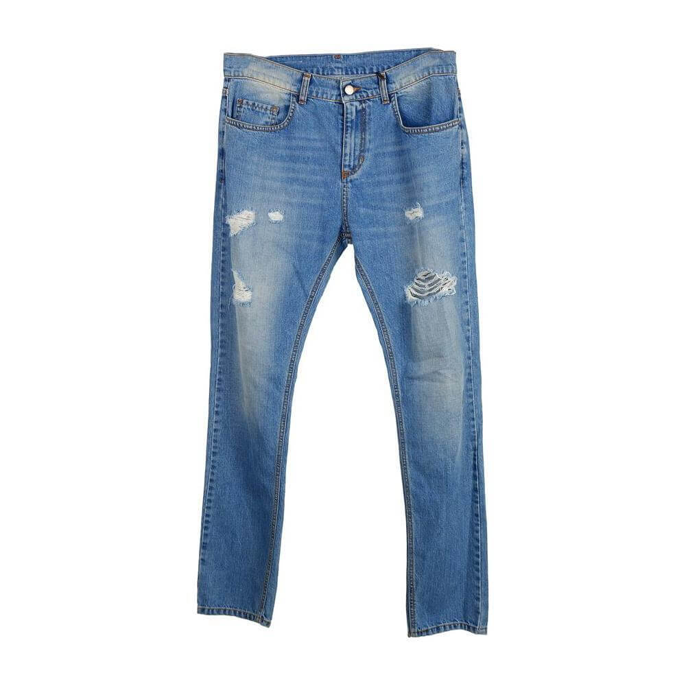 Comme Des Fuckdown Blue Cotton Men's Jeans CO-8570-W36
