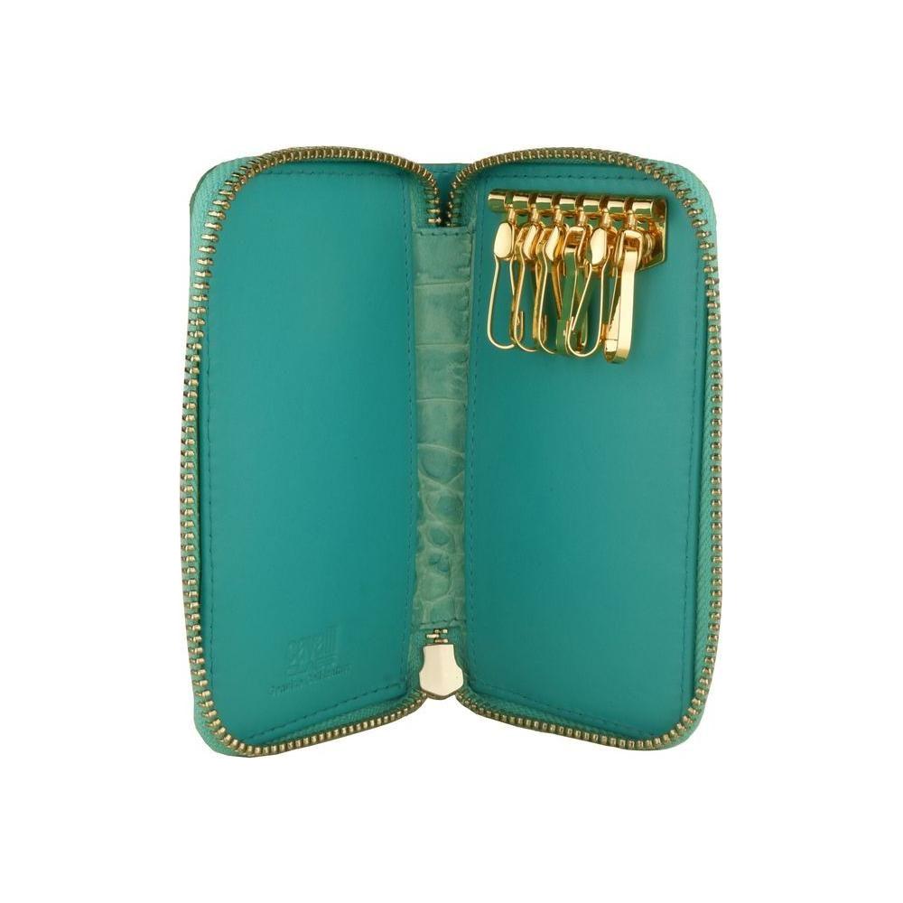 Cavalli Class Light Blue Calfskin Women Keychain CACL-6858