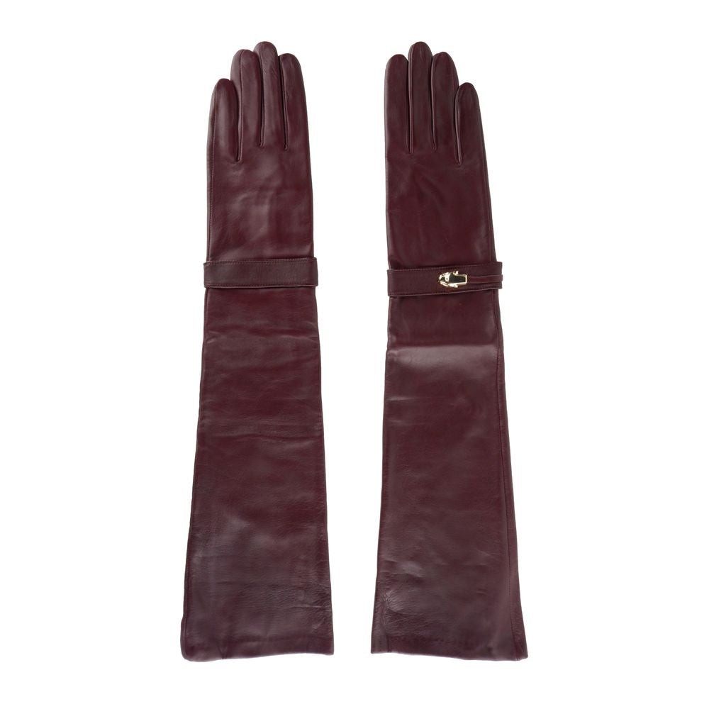 Cavalli Class Red Lambskin Women Glove CA-5118-7.5|S