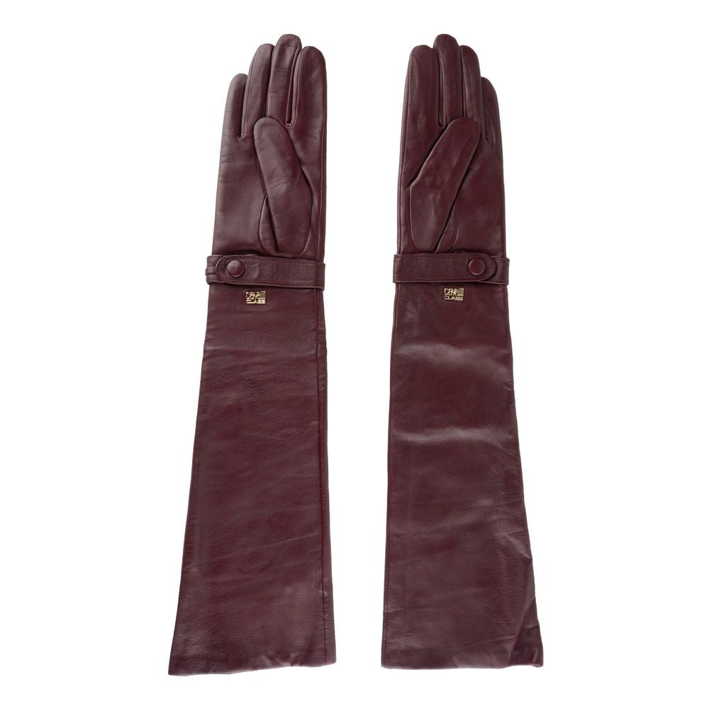 Cavalli Class Red Lambskin Women Glove CA-5118-7.5|S