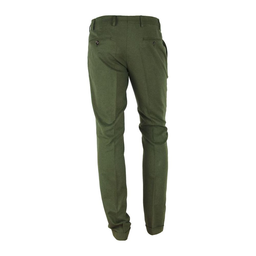 Made in Italy Elegant Winter Cotton Pants MI-4042-IT52 | XL