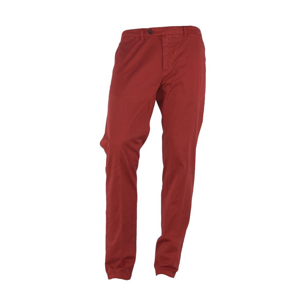 Made in Italy Chic Summer Cotton-Blend Trousers MI-3212-IT46 | S