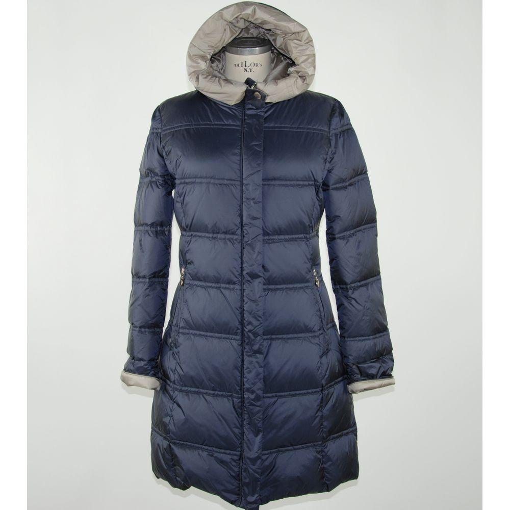 Emilio Romanelli Blue Polyester Women Jacket EM-1142-IT40|S