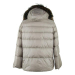 Emilio Romanelli Elegant Gray Polyamide Fur-Trimmed Coat EM-1135-IT48 | XL