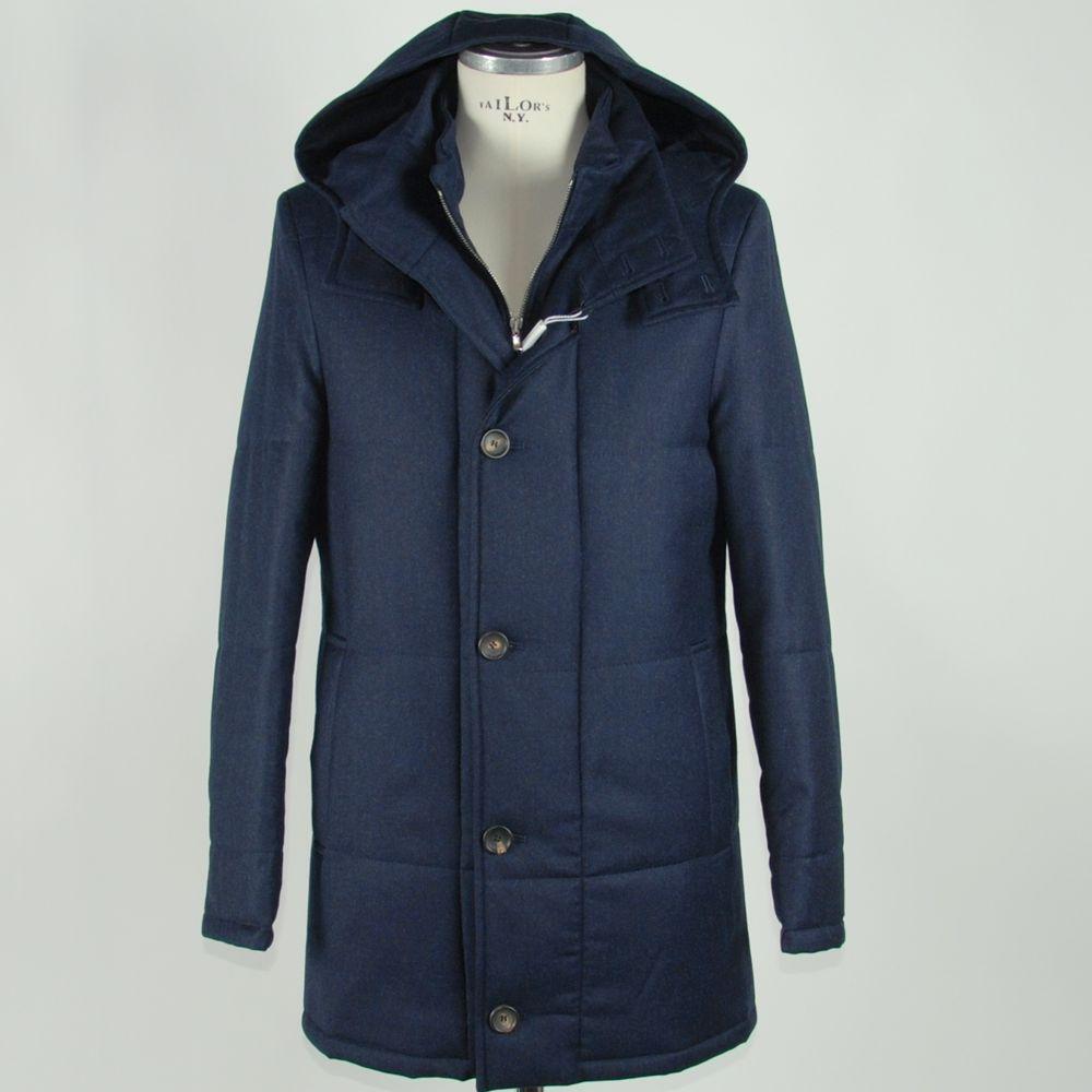 Made in Italy Elegant Italian Wool-Cashmere Men's Jacket LO-1057-IT48 | M
