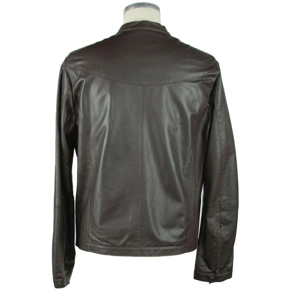 Emilio Romanelli Elegant Leather Jacket EM-976-IT56 | 3XL