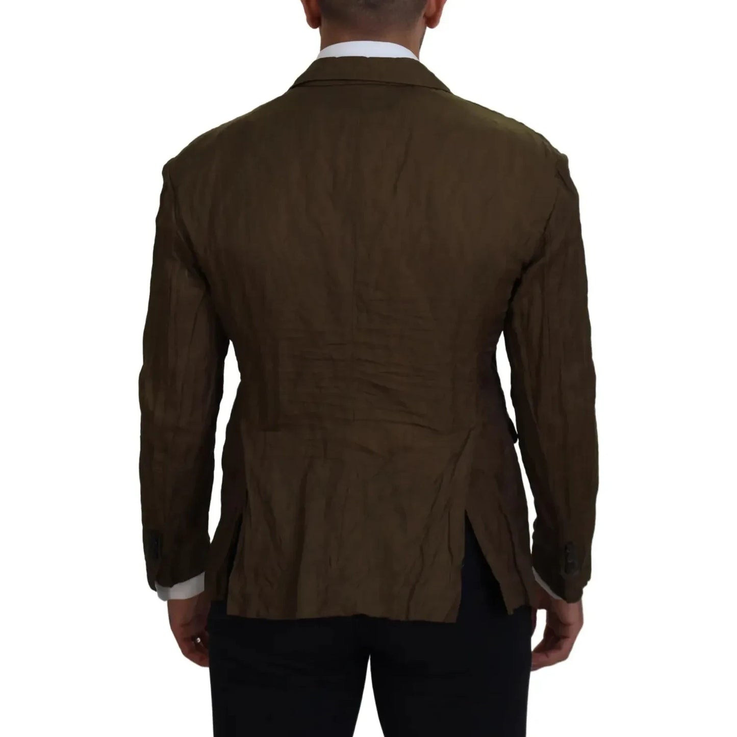 Dsquared² Green Single Breasted Men Coat Blazer Jacket JKT3544-48