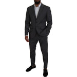 Dsquared² Gray Wool Single Breasted 2 Piece CIPRO Suit KOS2010-48