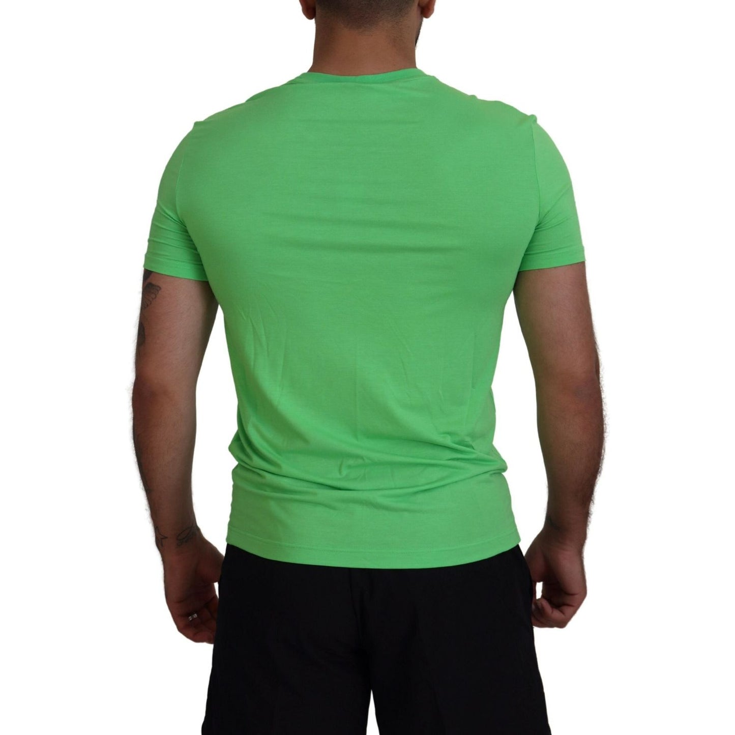 Dsquared² Green Modal Short Sleeves Crewneck T-shirt TSH83511-48
