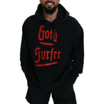 Dsquared² Black Cotton Hooded Printed Men Pullover Sweater Dsquared² Black