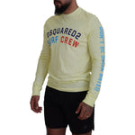 Dsquared² Yellow Colorful Print Long Sleeves Top T-shirt TSH83504-48