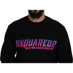 Dsquared² Black Logo Print Long Sleeves Men Pullover Sweater TSH83534-48