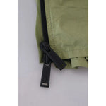 Dsquared² Green Cotton Mid Waist Drawstring Tapered Shorts PAN74533-38