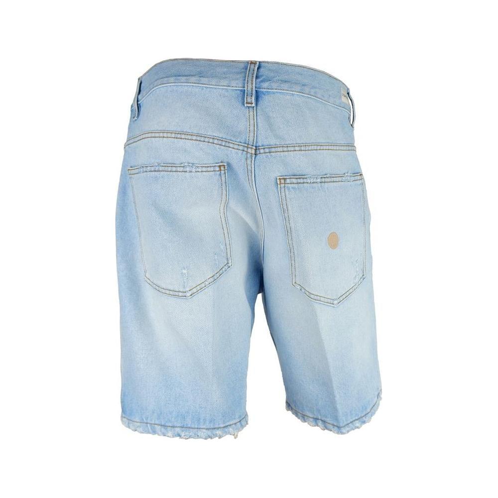 Don The Fuller Blue Cotton Men Bermuda Shorts DO-6936-W35