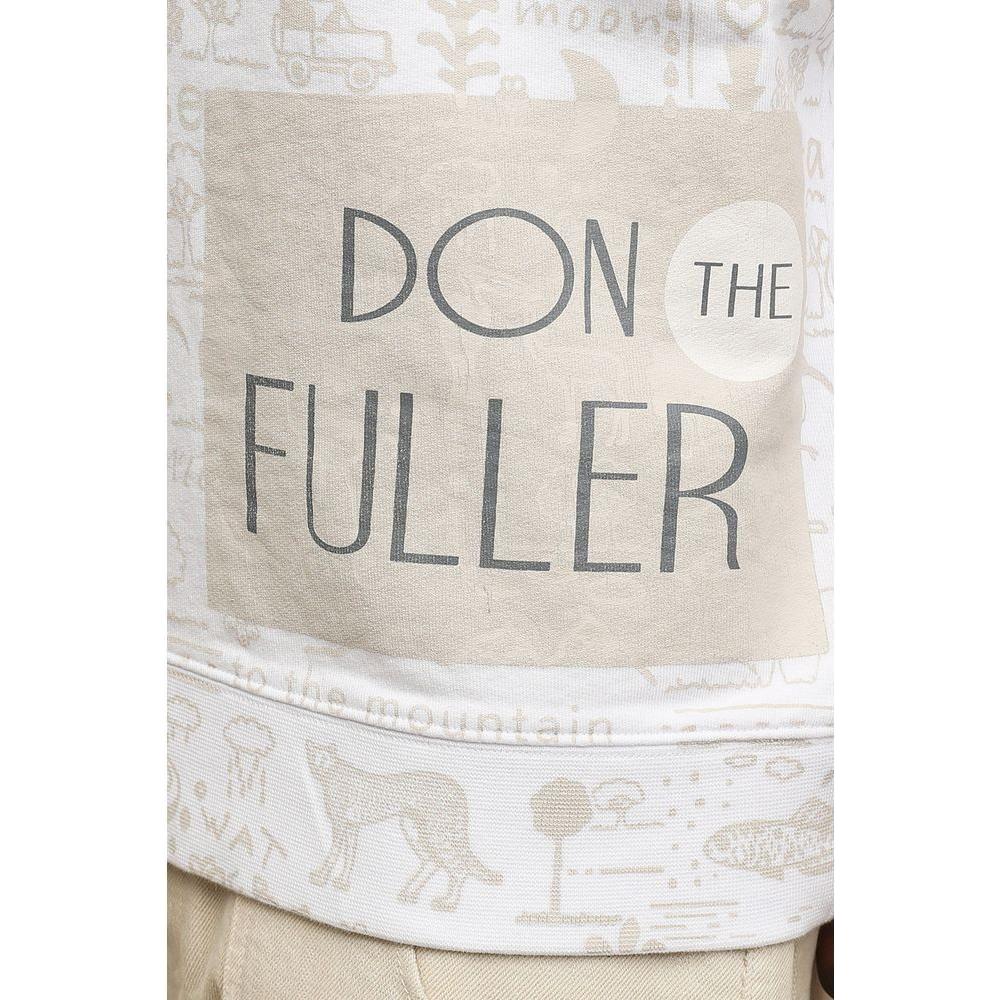 Don The Fuller White Cotton Men Sweater DO-6924-M