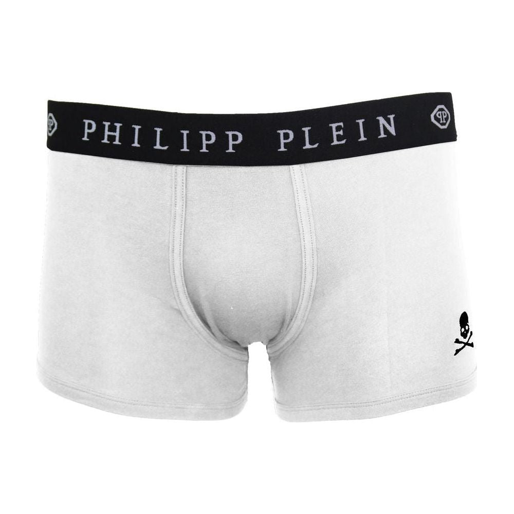 Philipp Plein White Cotton Men's Boxer PH-6424-L