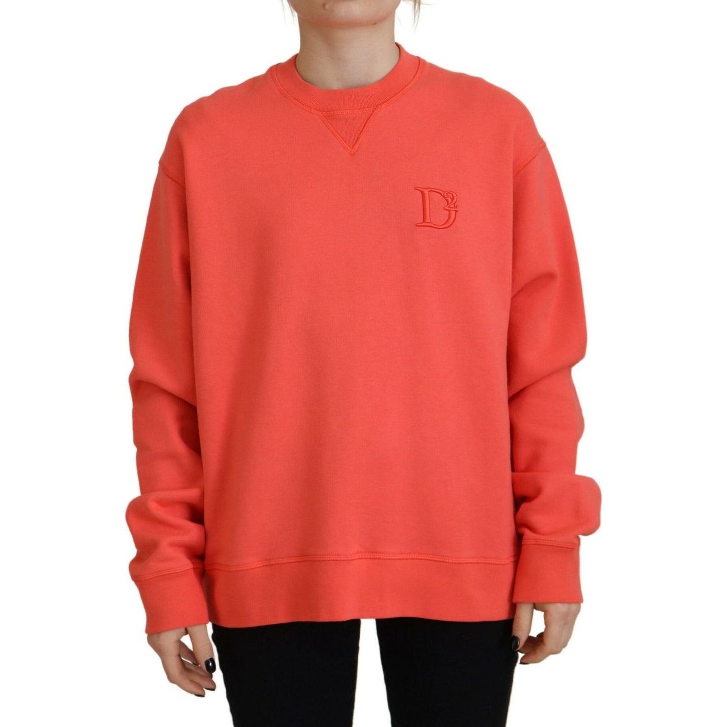 Dsquared² Pink Logo Embroidery Women Long Sleeve Sweater TSH83443-38
