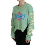 Dsquared² Green Logo Printed Crew Neck Long Sleeve Sweater TSH83447-38