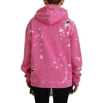 Dsquared² Pink Logo Print Cotton Hoodie Sweatshirt Sweater TSH83463-38