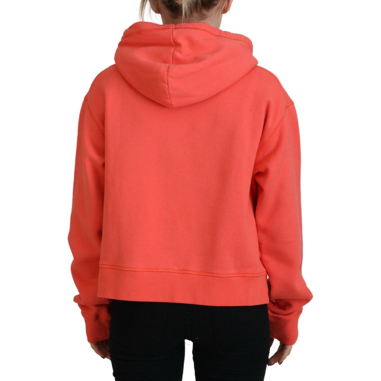 Dsquared² Pink Logo Print Cotton Hoodie Sweatshirt Sweater TSH83465-38
