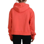 Dsquared² Pink Logo Print Cotton Hoodie Sweatshirt Sweater TSH83465-38