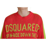 Dsquared² Multicolor Cotton Knitted Crewneck Pullover Sweater TSH83470-38