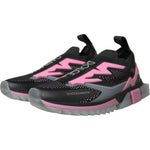 Dolce & Gabbana Black Pink Slip On Sorrento Sneakers Shoes LA10939-39.5