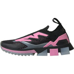 Dolce & Gabbana Black Pink Slip On Sorrento Sneakers Shoes LA10939-39.5