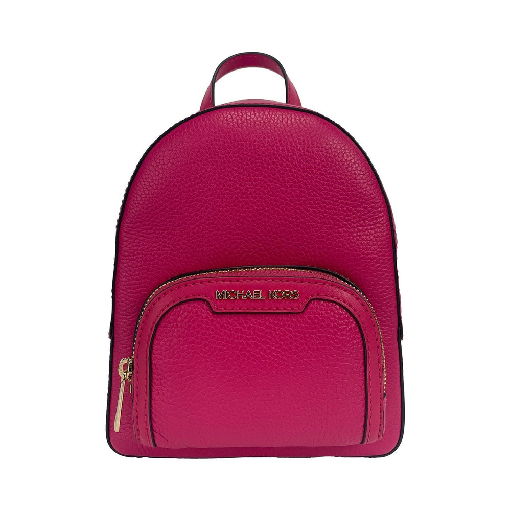 Michael Kors Jaycee Mini XS Pebbled Leather Zip Pocket Backpack Bag 83331