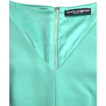 Dolce & Gabbana Green Viscose Sleeveless Bodycon Midi Dress DR281174-38