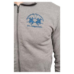 La Martina Gray Cotton Sweater LA-13079-S