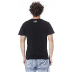 Cavalli Class Black Cotton Men T-Shirt CA-24342-L